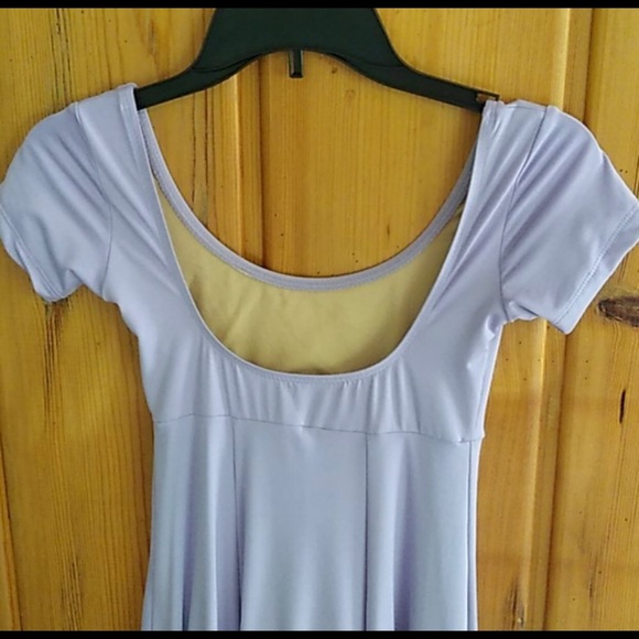 Lavender dance dress with built in leotard - Picture 7 of 8